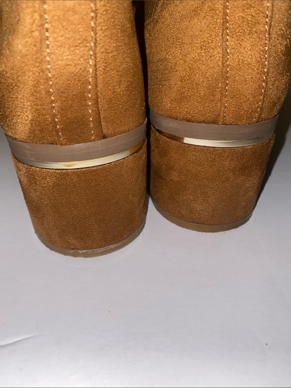 Express Faux Suede Booties Size 7 - Picture 4 of 5